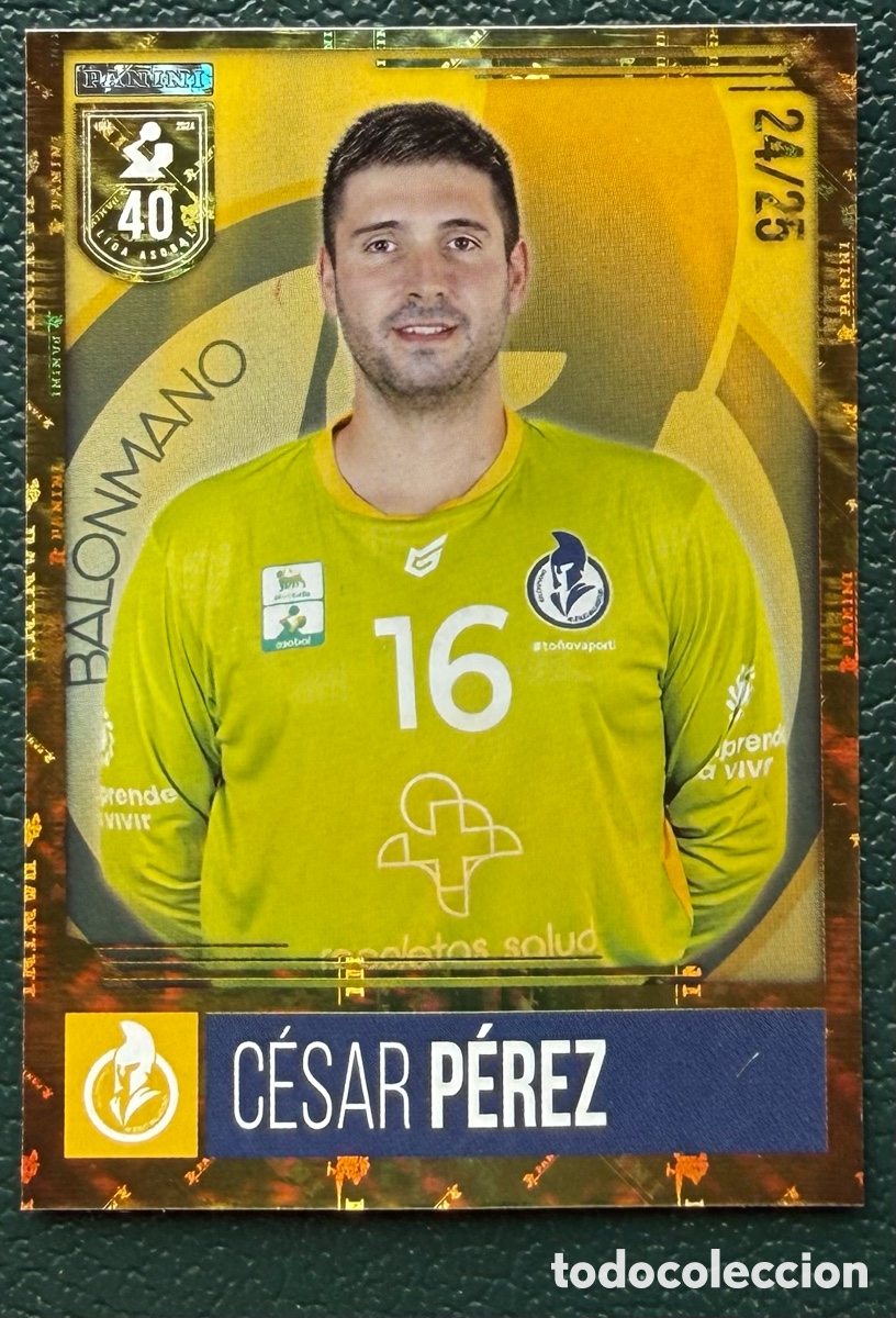 Collezionismo sportivo: 128 CESAR PEREZ RECOLETAS ATLETICO VALLADOLID PANINI LIGA PLENITUDE ASOBAL 2024 2025 24 25