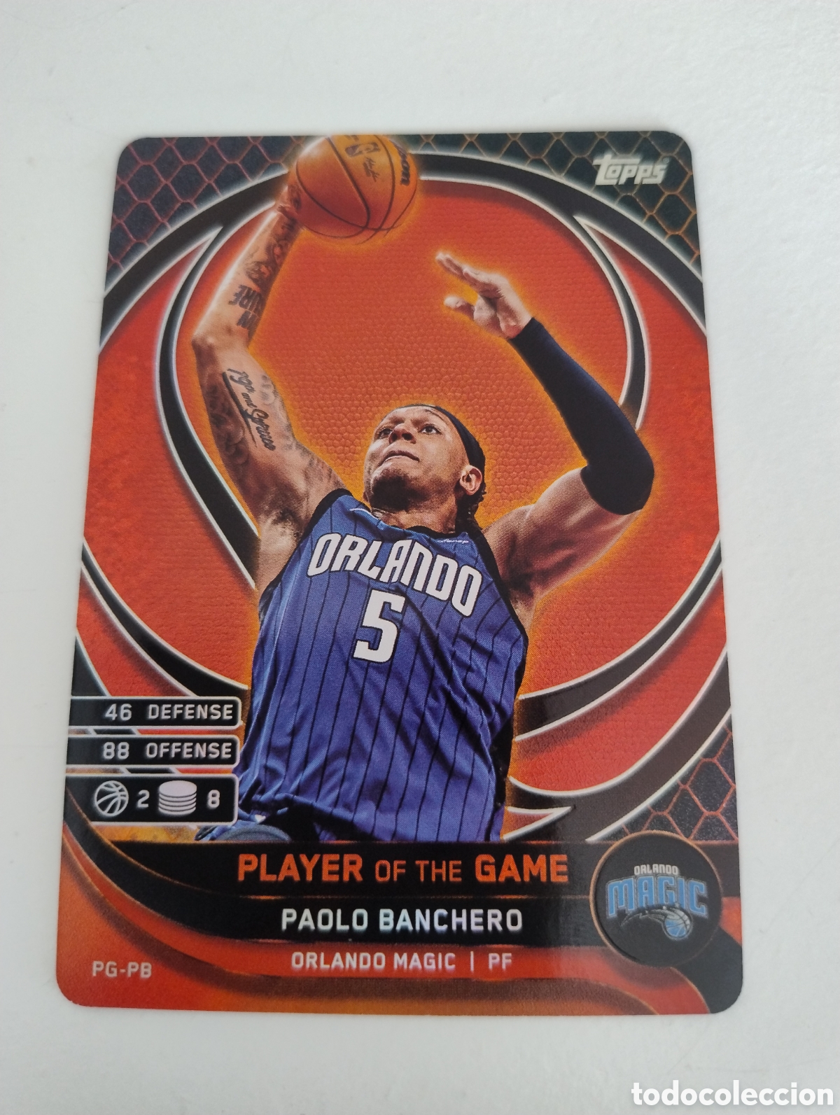 Coleccionismo deportivo: PG-PB - Paolo Banchero - Orlando Magic - Topps Match Attax NBA 2025 - 2026 Player of the Game