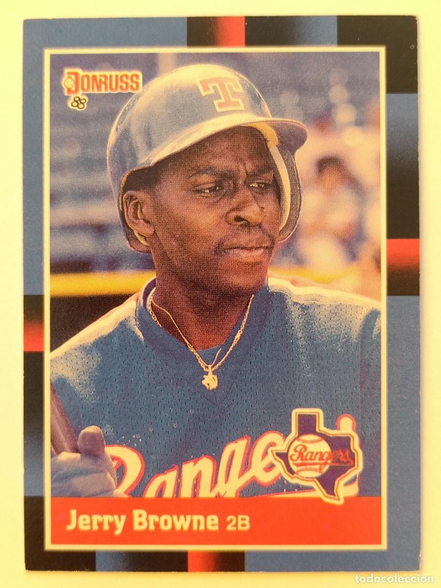 Coleccionismo deportivo: #408 JERRY BROWNE (TEXAS RANGERS) BEISBOL MLB 1988 DONRUSS
