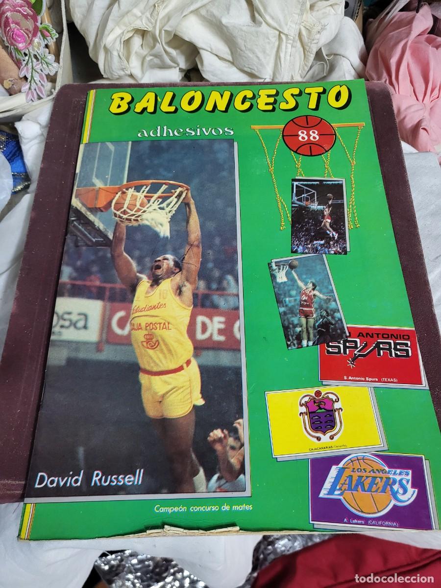 Coleccionismo deportivo: Album baloncesto merchante 88 adhesivos