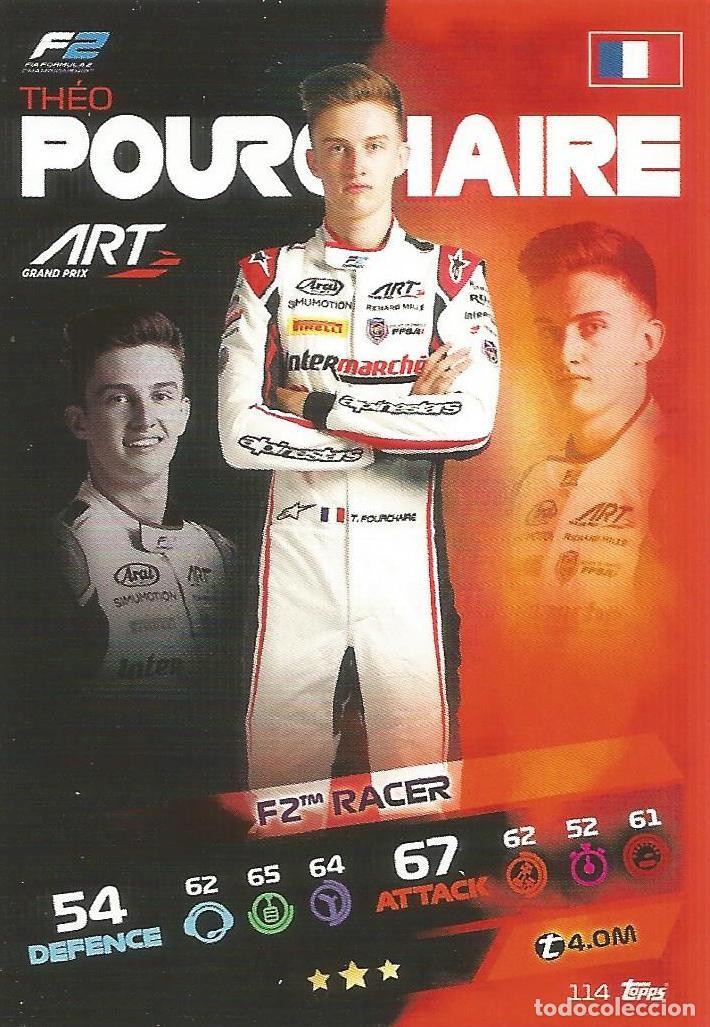 Coleccionismo deportivo: Carta Th&eacute;o Pourchaire - Art Grand Prix - F2 Racer - F1 Turbo Attax 2021 - 114 - Topps - Nueva