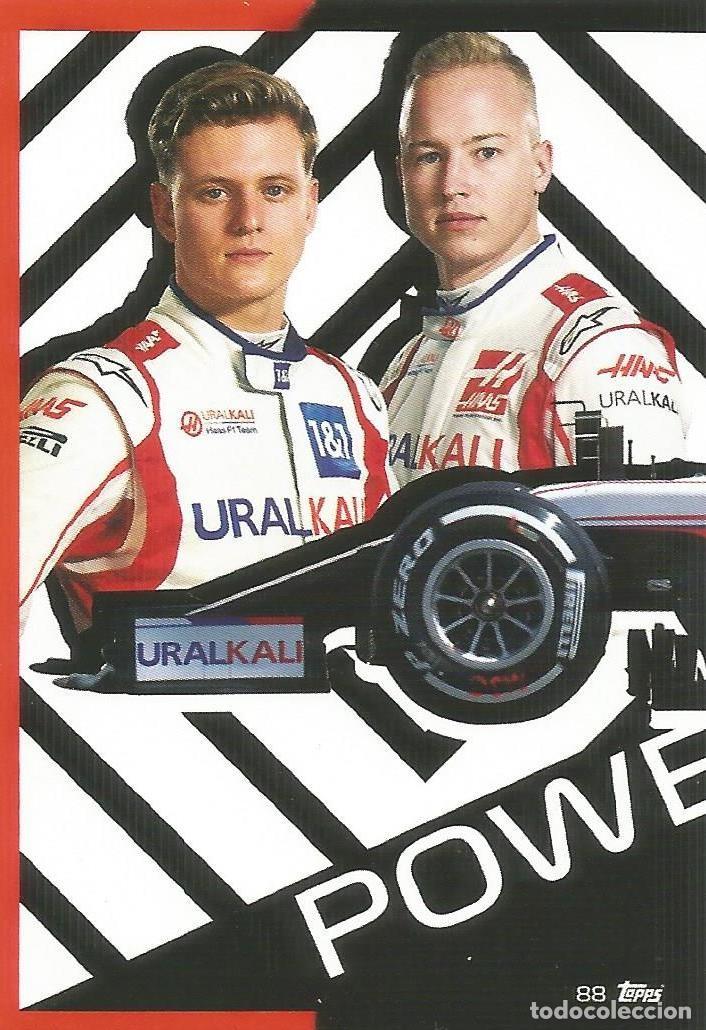 Coleccionismo deportivo: Carta Uralkali Haas - Mick Schumacher & Nikita Mazepin - F1 Turbo Attax 2021 - 88 - Topps - Nuevo