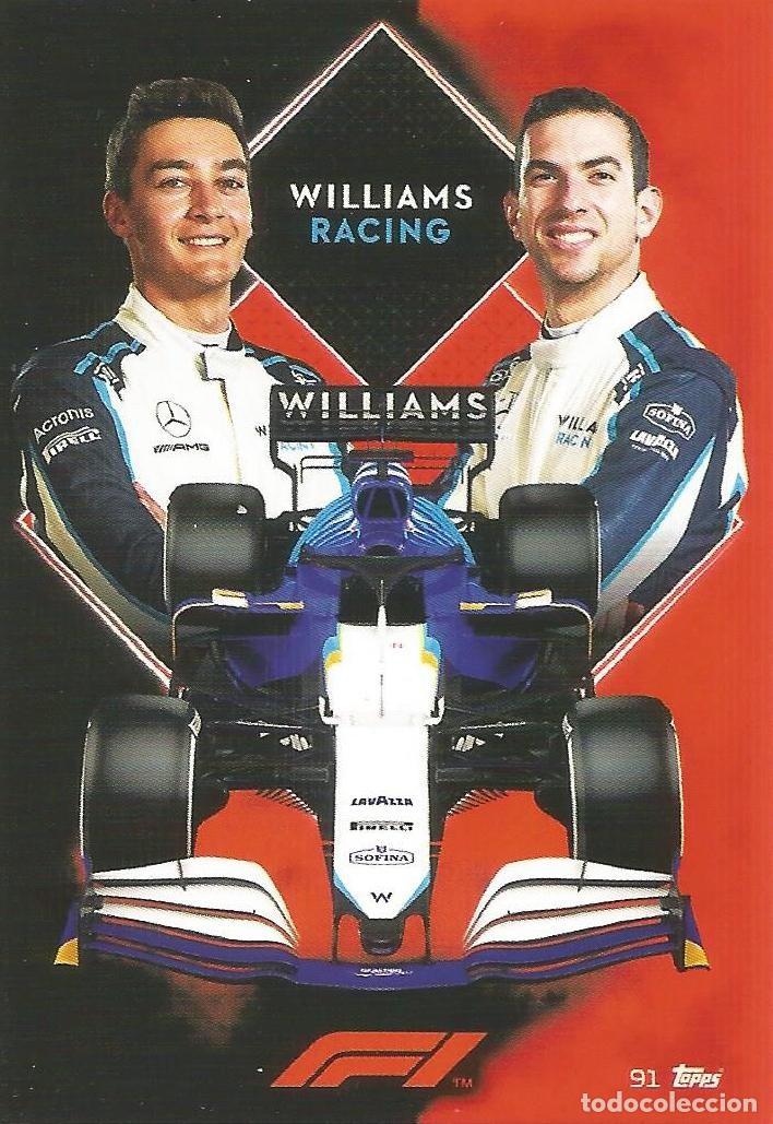 Coleccionismo deportivo: Carta Williams Racing - George Russell & Nicholas Latifi - F1 Turbo Attax 2021 - 91 - Topps - Nueva