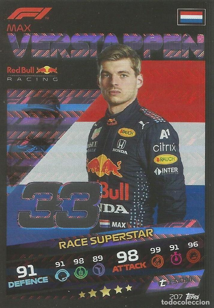 Coleccionismo deportivo: Carta Max Verstappen - Red Bull Racing - Race Superstar - F1 Turbo Attax 2021 - 207 - Topps - Nueva