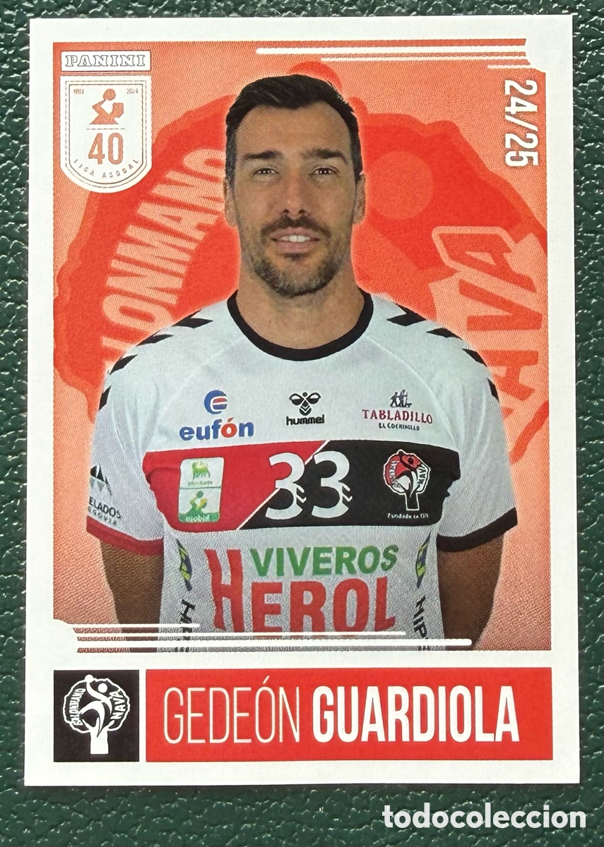 Coleccionismo deportivo: 118 GEDEON GUARDIOLA VIVEROS HEROL BM NAVA PANINI LIGA PLENITUDE ASOBAL 2024 2025 24 25
