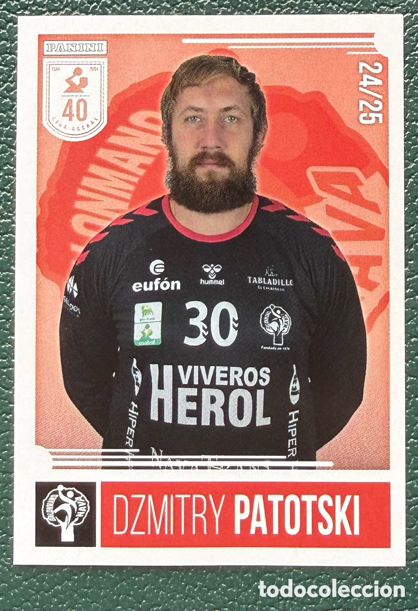 Coleccionismo deportivo: 117 DZMITRY PATOTSKI VIVEROS HEROL BM NAVA PANINI LIGA PLENITUDE ASOBAL 2024 2025 24 25