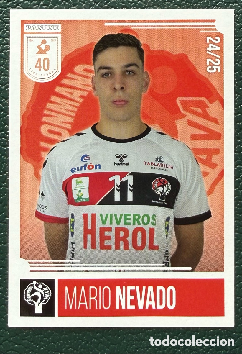 Coleccionismo deportivo: 110 MARIO NEVADO VIVEROS HEROL BM NAVA PANINI LIGA PLENITUDE ASOBAL 2024 2025 24 25