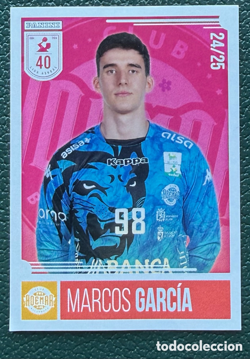 Coleccionismo deportivo: 101 MARCOS GARCIA ABANCA ADEMAR LEON PANINI LIGA PLENITUDE ASOBAL 2024 2025 24 25
