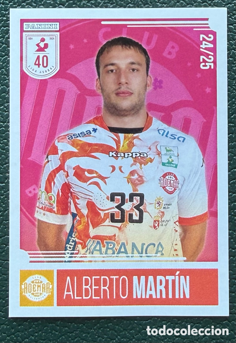 Coleccionismo deportivo: 97 ALBERTO MARTIN ABANCA ADEMAR LEON PANINI LIGA PLENITUDE ASOBAL 2024 2025 24 25