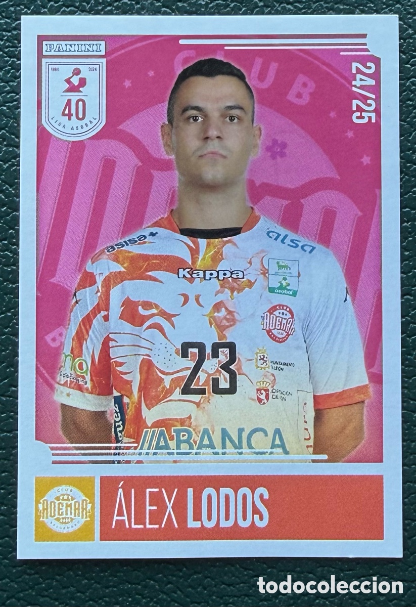 Coleccionismo deportivo: 95 ALEX LODOS ABANCA ADEMAR LEON PANINI LIGA PLENITUDE ASOBAL 2024 2025 24 25