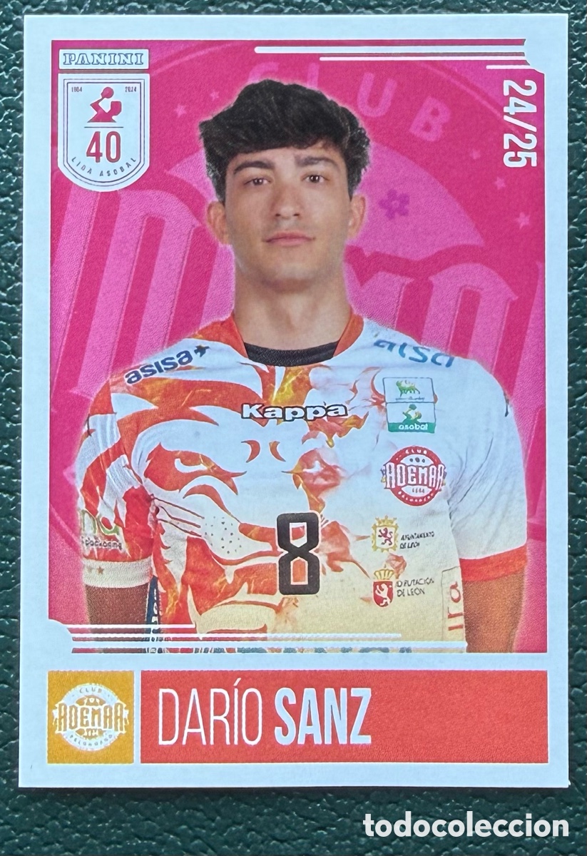 Coleccionismo deportivo: 88 DARIO SANZ ABANCA ADEMAR LEON PANINI LIGA PLENITUDE ASOBAL 2024 2025 24 25