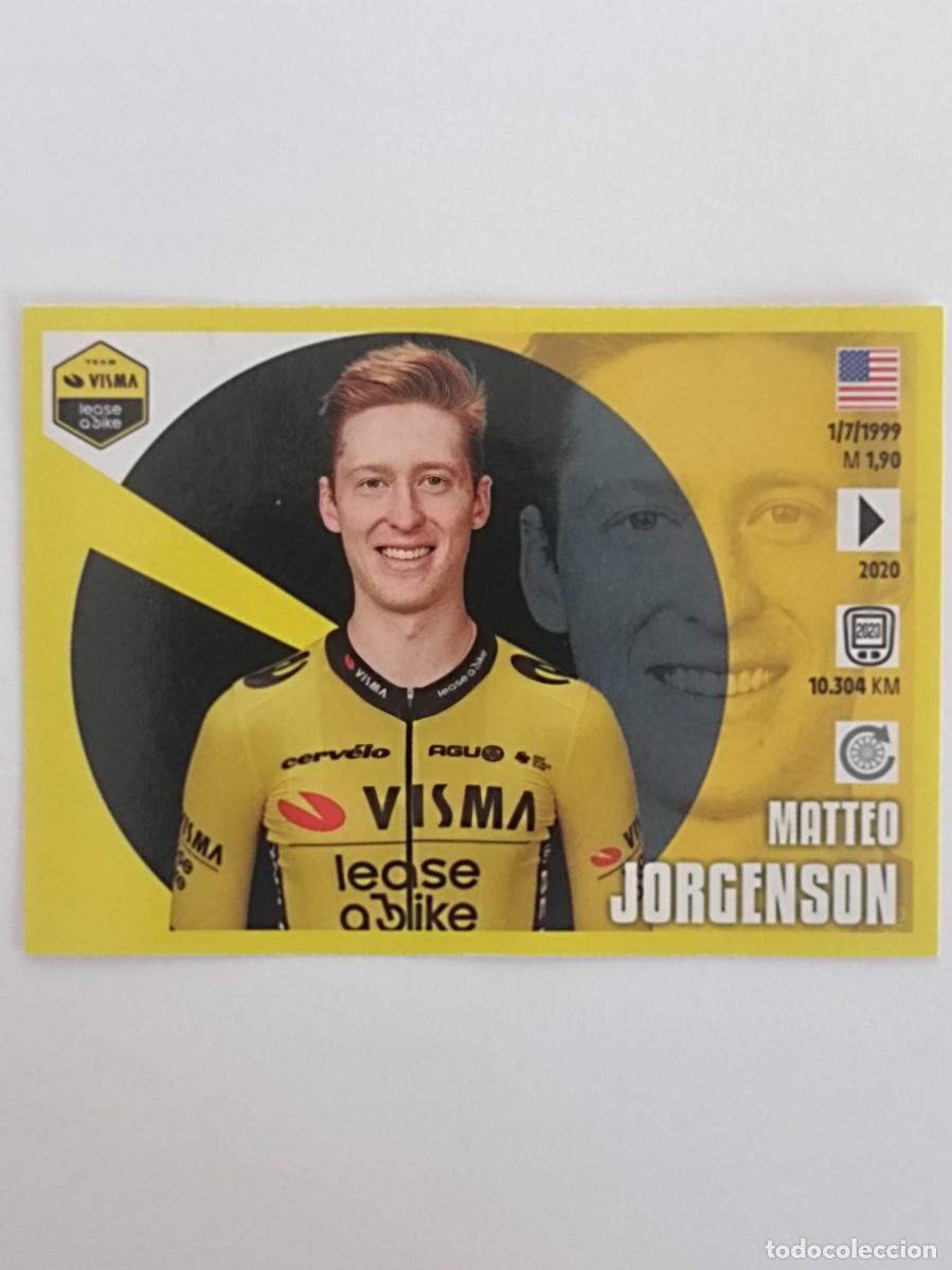 Sammelleidenschaft Sport: #283 MATTEO JORGENSON (TEAM VISMA-LEASE A BIKE) TOUR FRANCIA 2024 PANINI