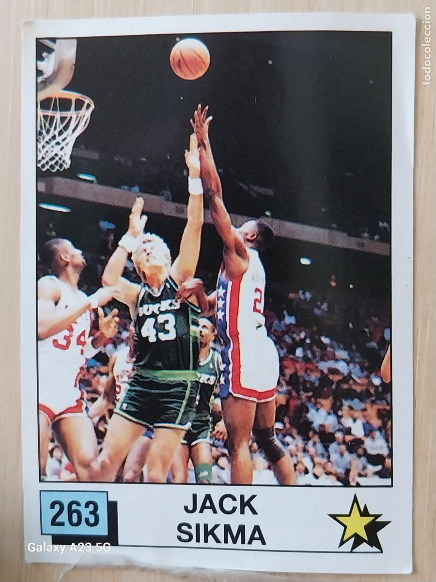 Coleccionismo deportivo: JACK SIKMA BASKET NBA 90 PANINI CROMO 263 A&Ntilde;O 1990 SIN PEGAR NUNCA ORIGINAL