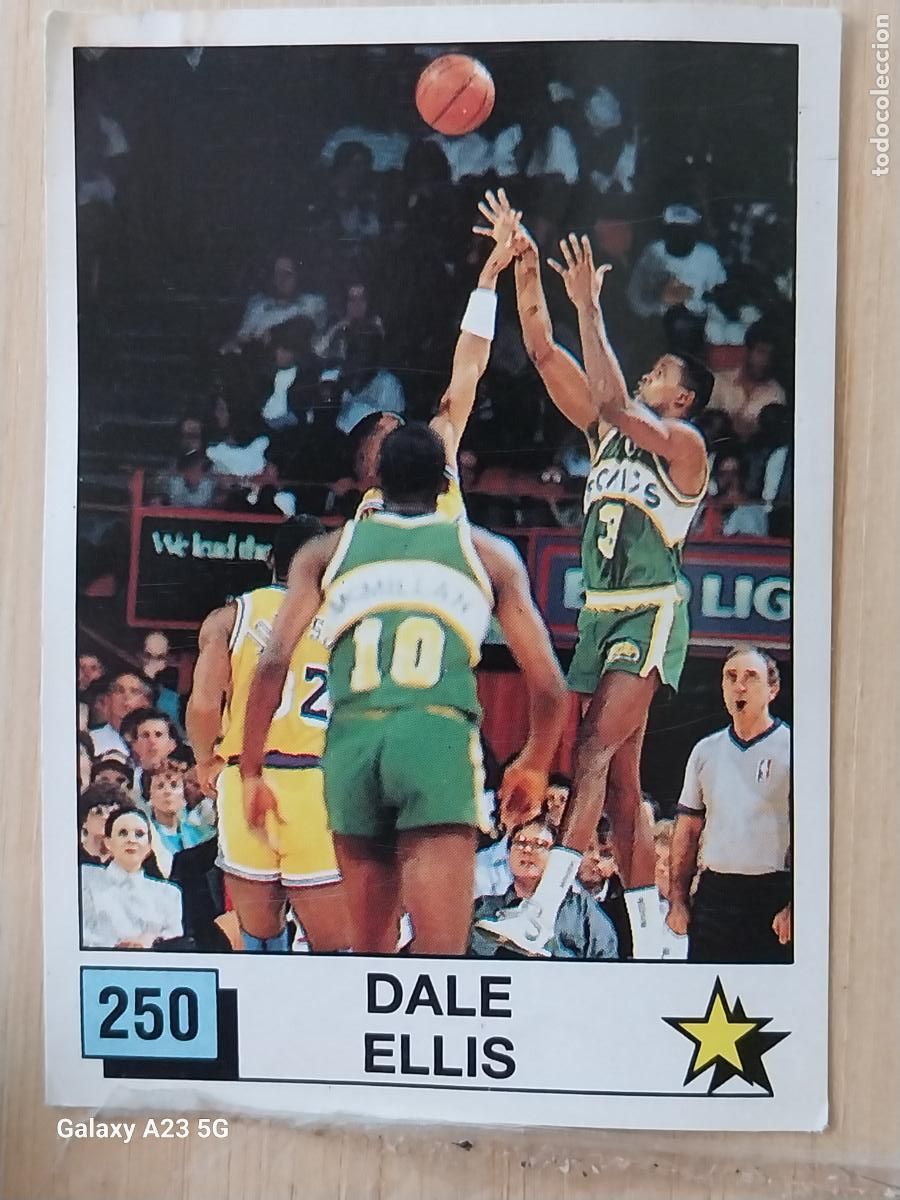 Coleccionismo deportivo: DALE ELLIS BASKET NBA 90 PANINI CROMO 250 A&Ntilde;O 1990 SIN PEGAR NUNCA ORIGINAL