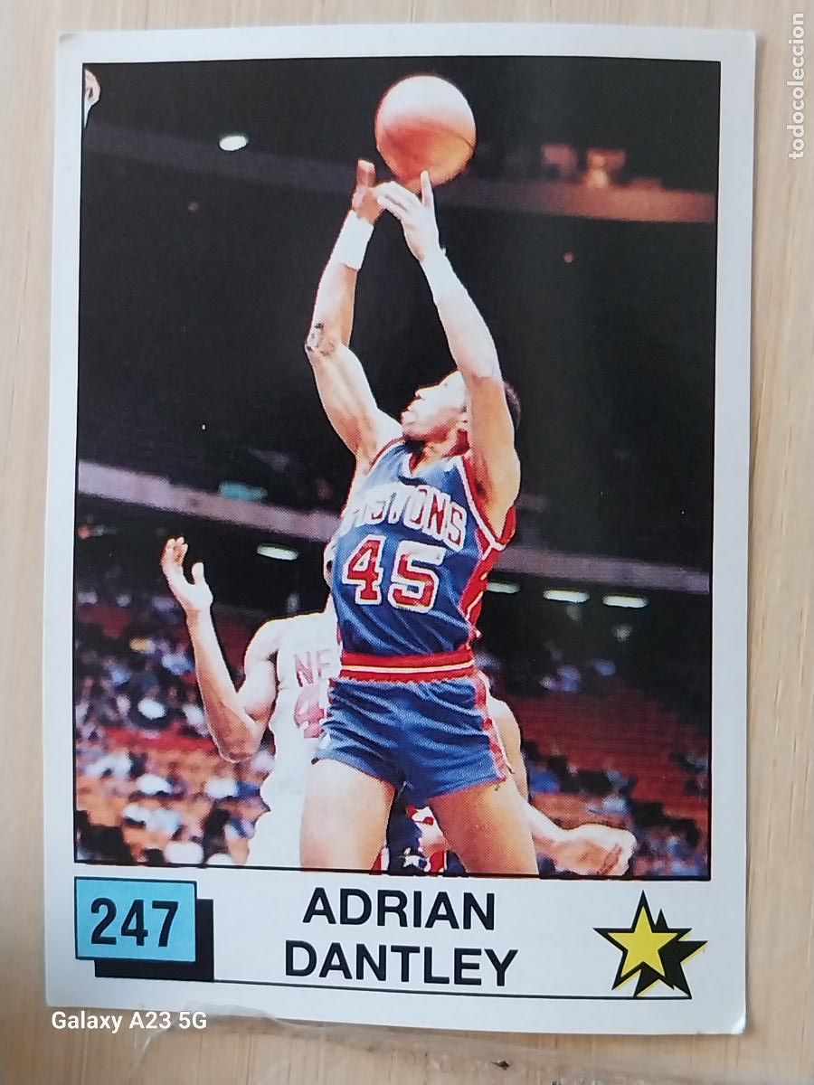 Coleccionismo deportivo: ADRIAN DANTLEY BASKET NBA 90 PANINI CROMO 247 A&Ntilde;O 1990 SIN PEGAR NUNCA ORIGINAL