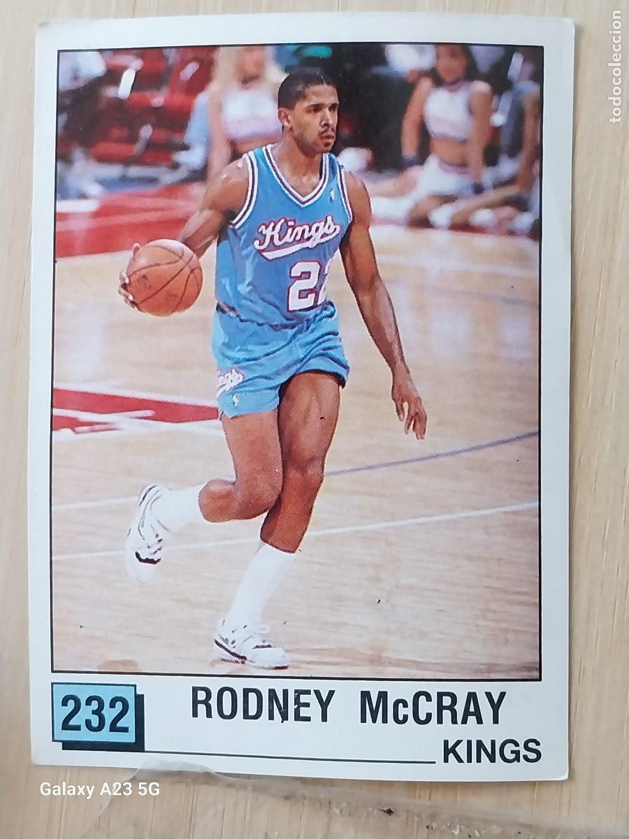 Coleccionismo deportivo: RODNEY McCRAY KINGS BASKET NBA 90 PANINI CROMO 232 . A&Ntilde;O 1990 SIN PEGAR NUNCA ORIGINAL