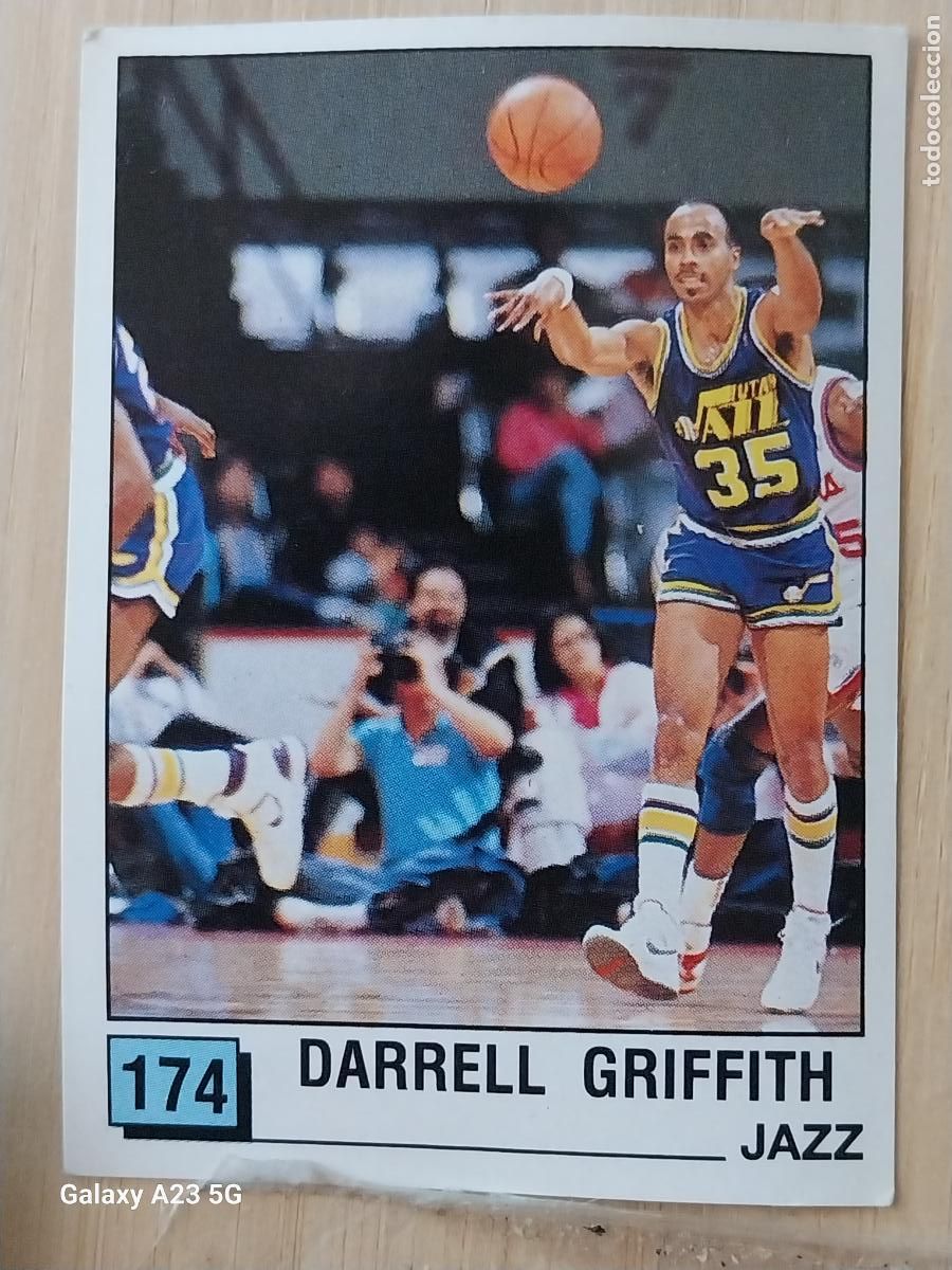 Coleccionismo deportivo: DARREL GRIFFITH UTAH JAZZ BASKET NBA 90 PANINI CROMO 174 . A&Ntilde;O 1990 SIN PEGAR NUNCA ORIGINAL