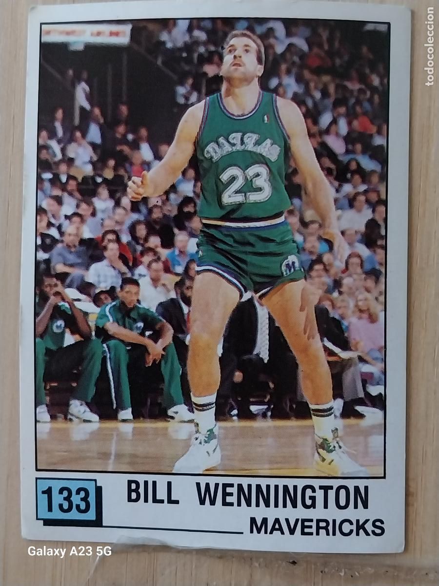 Coleccionismo deportivo: BILL WENNINGTON MAVERICKS BASKET NBA 90 PANINI CROMO 133 ++ A&Ntilde;O 1990 SIN PEGAR NUNCA ORIGINAL