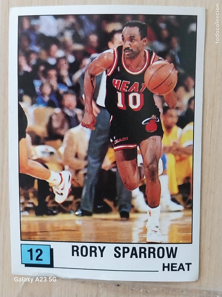 Coleccionismo deportivo: RORY SPARROW HEAT BASKET NBA 90 ++ PANINI CROMO 12 A&Ntilde;O 1990 SIN PEGAR NUNCA ORIGINAL