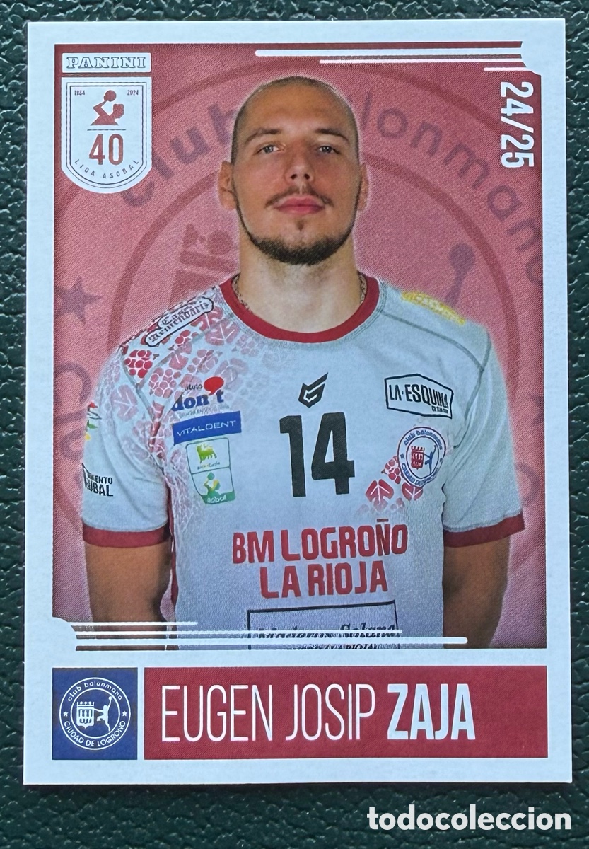 Coleccionismo deportivo: 73 EUGEN JOSIP ZAJA BM LOGRO&Ntilde;O LA RIOJA PANINI LIGA PLENITUDE ASOBAL 2024 2025 24 25