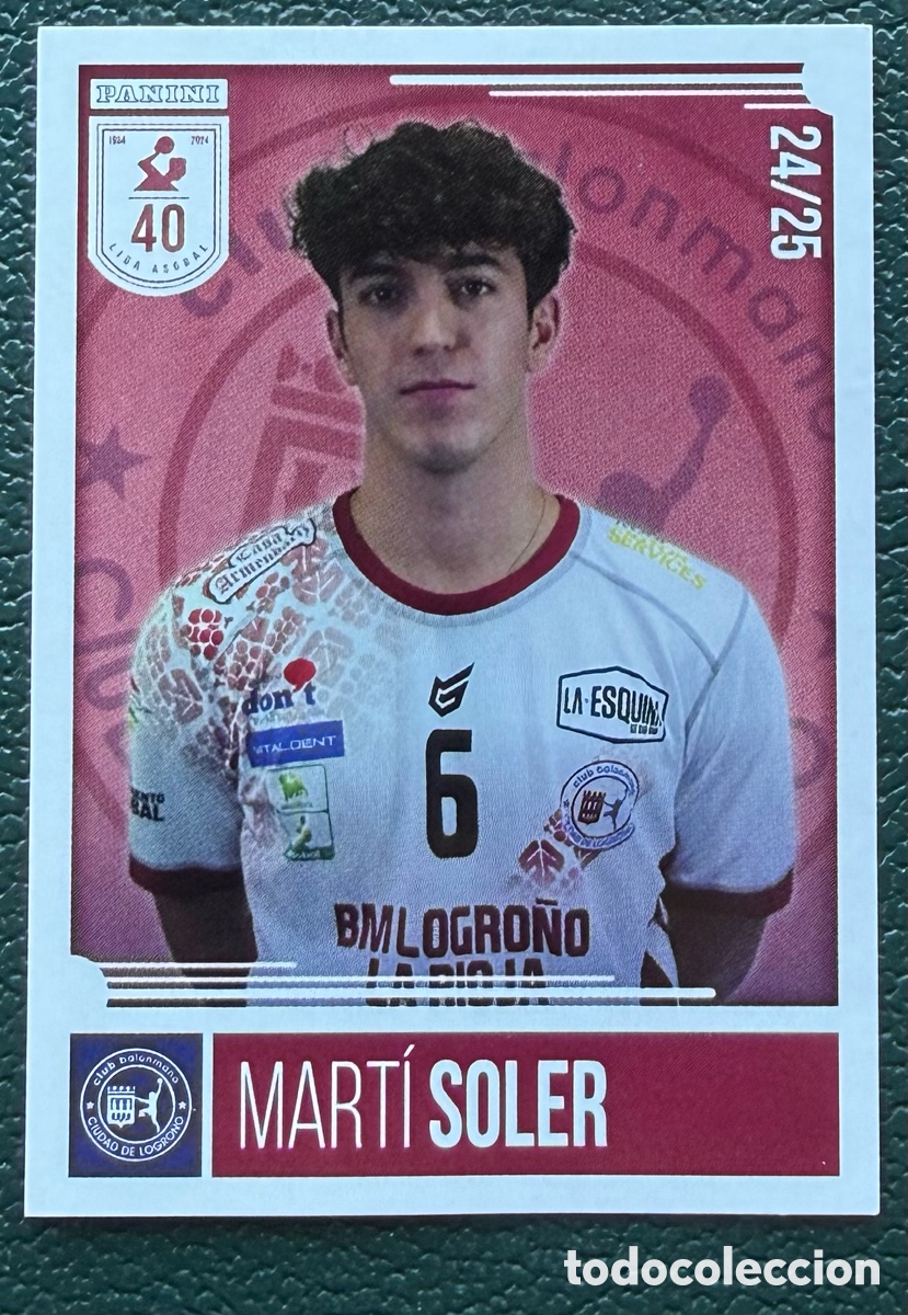 Coleccionismo deportivo: 67 MARTI SOLER BM LOGRO&Ntilde;O LA RIOJA PANINI LIGA PLENITUDE ASOBAL 2024 2025 24 25