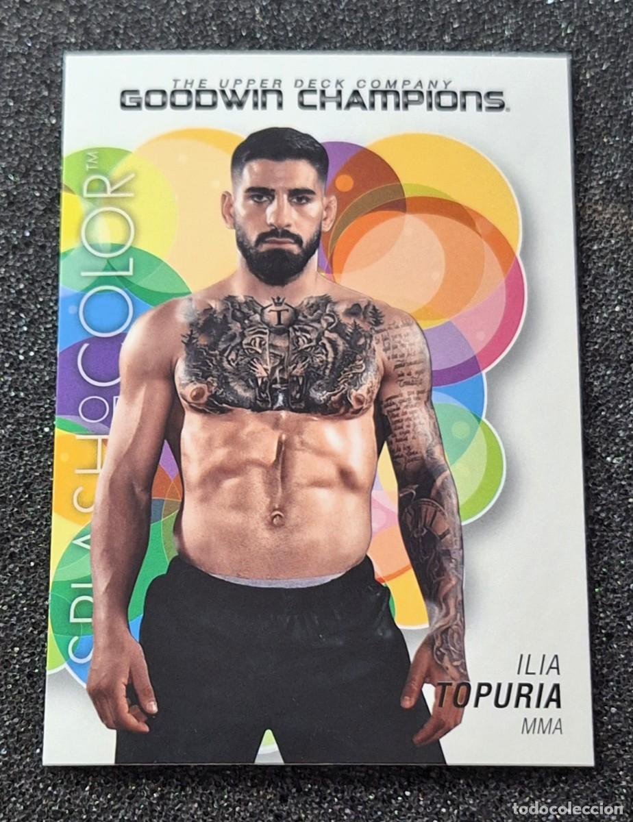 Coleccionismo deportivo: Ilia Topuria UFC Upper Deck Goodwin Champions #124 Splash of Color