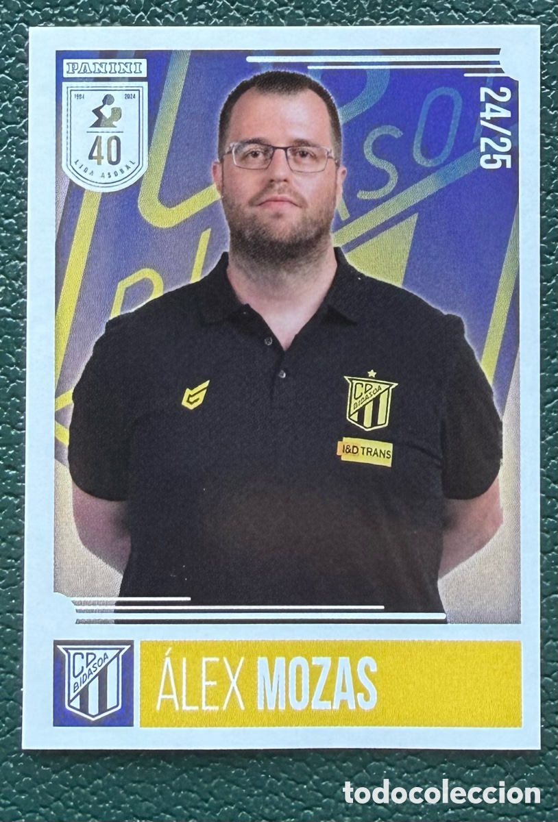 Coleccionismo deportivo: 41 ALEX MOZAS BIDASOA IRUN PANINI LIGA PLENITUDE ASOBAL 2024 2025 24 25