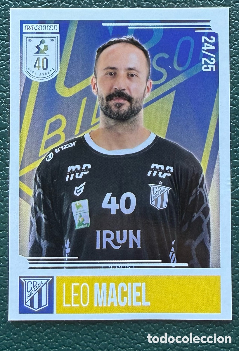 Coleccionismo deportivo: 39 LEO MACIEL BIDASOA IRUN PANINI LIGA PLENITUDE ASOBAL 2024 2025 24 25