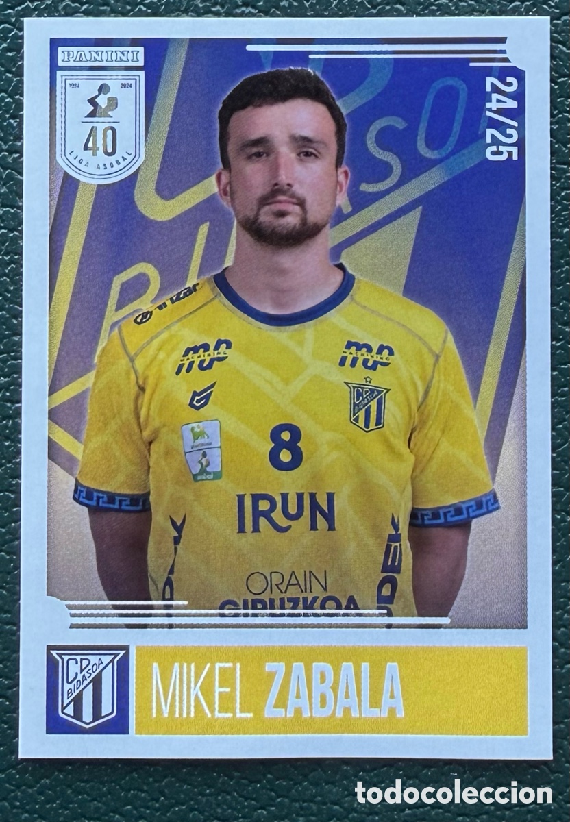 Coleccionismo deportivo: 25 MIKEL ZABALA BIDASOA IRUN PANINI LIGA PLENITUDE ASOBAL 2024 2025 24 25