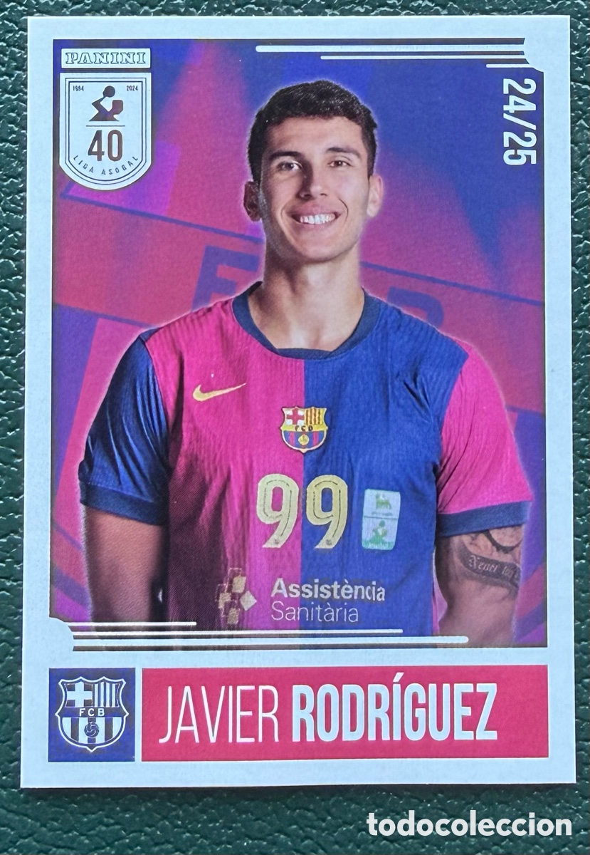 Collezionismo sportivo: 20 JAVIER RODRIGUEZ FC BARCELONA PANINI LIGA PLENITUDE ASOBAL 2024 2025 24 25
