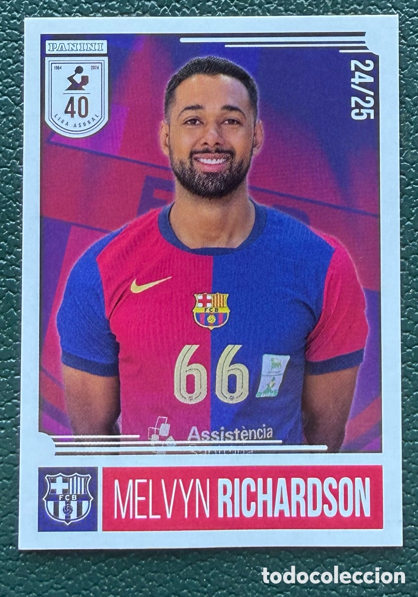Collezionismo sportivo: 17 MELVYN RICHARDSON FC BARCELONA PANINI LIGA PLENITUDE ASOBAL 2024 2025 24 25