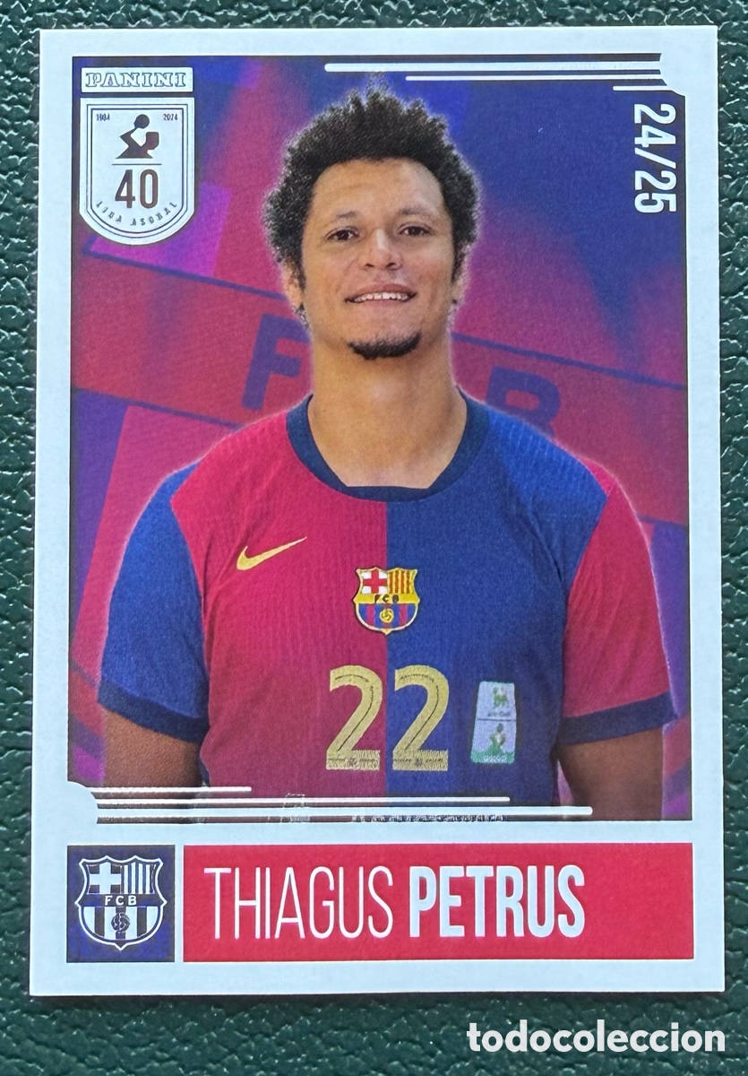 Collezionismo sportivo: 14 THIAGUS PETRUS FC BARCELONA PANINI LIGA PLENITUDE ASOBAL 2024 2025 24 25