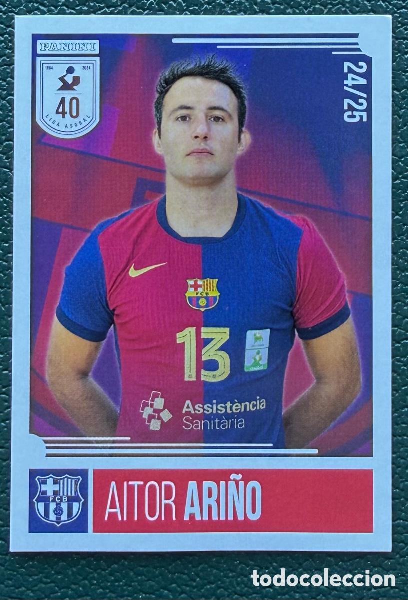 Sammelleidenschaft Sport: 9 AITOR ARI&Ntilde;O FC BARCELONA PANINI LIGA PLENITUDE ASOBAL 2024 2025 24 25
