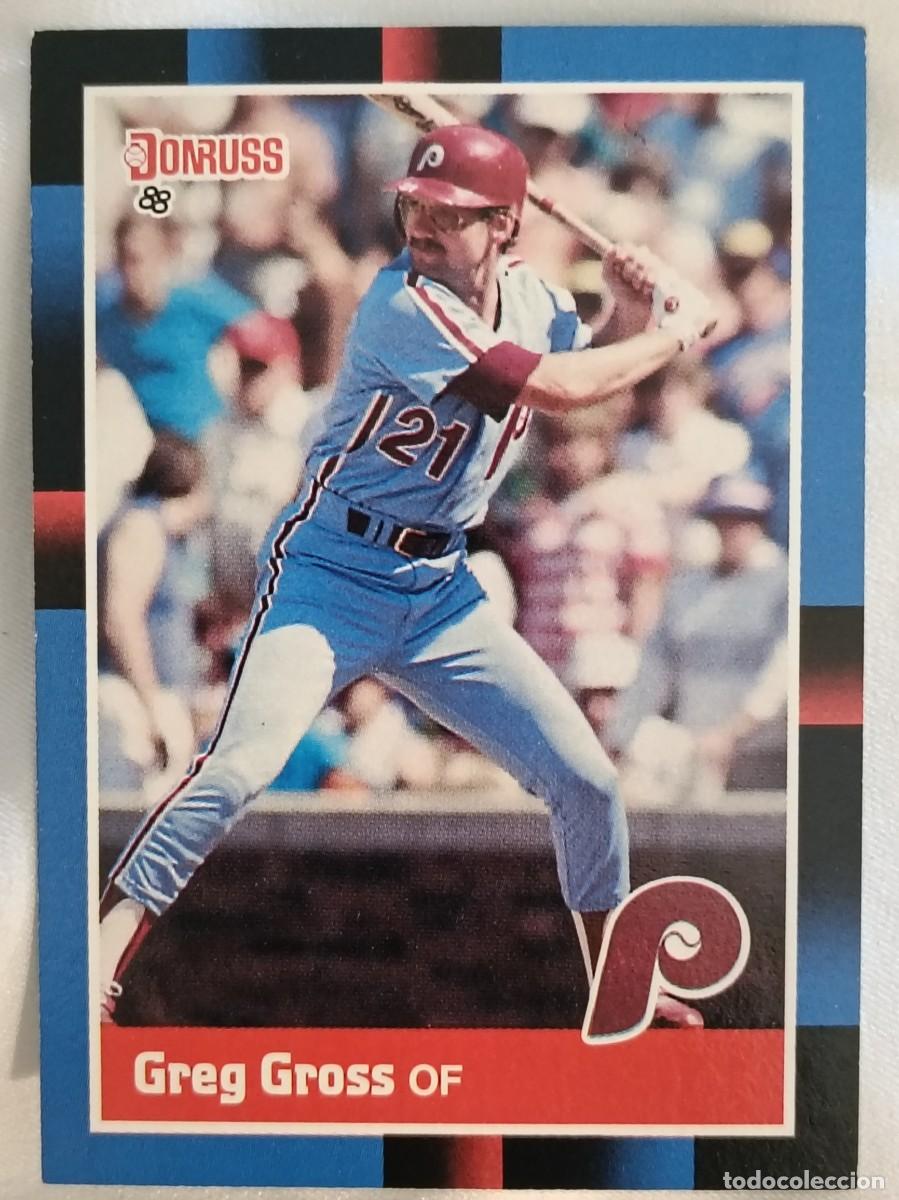 Coleccionismo deportivo: #412 GREG GROSS (PHILADELPHIA PHILLIES) BEISBOL MLB 1988 DONRUSS