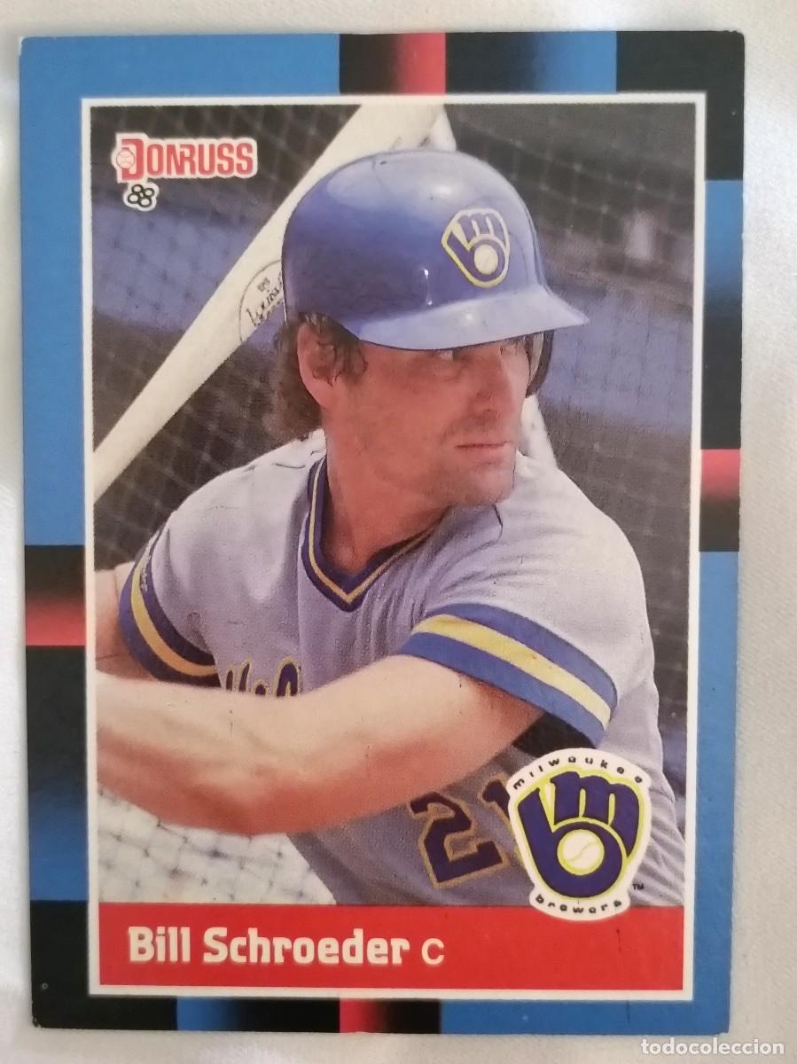 Coleccionismo deportivo: #419 BILL SCHROEDER (MILWAUKEE BREWERS) BEISBOL MLB 1988 DONRUSS