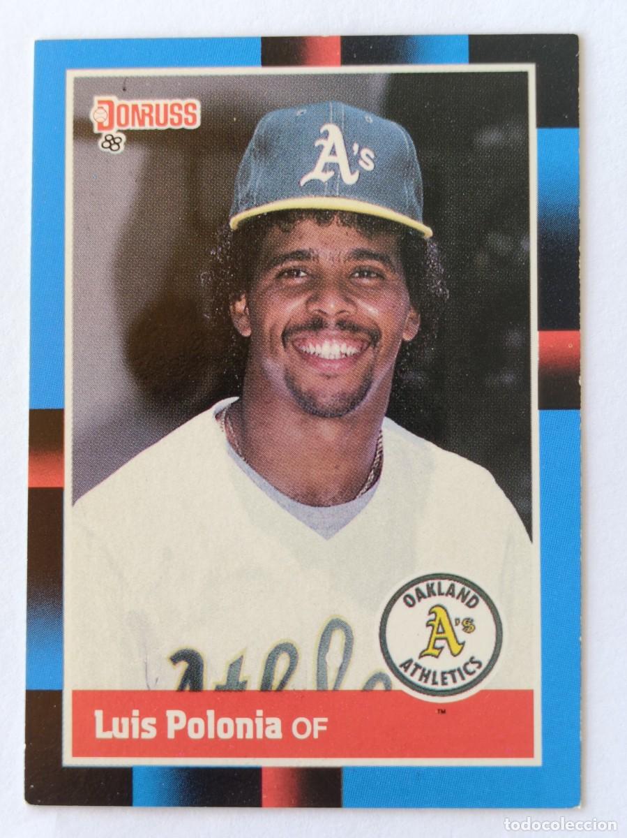 Coleccionismo deportivo: #425 LUIS POLONIA (OAKLAND ATHLETICS) BEISBOL MLB 1988 DONRUSS