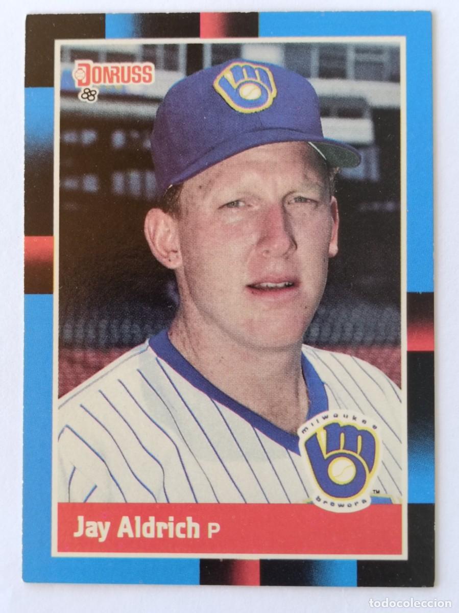 Coleccionismo deportivo: #460 JAY ALDRICH (MILWAUKEE BREWERS) BEISBOL MLB 1988 DONRUSS