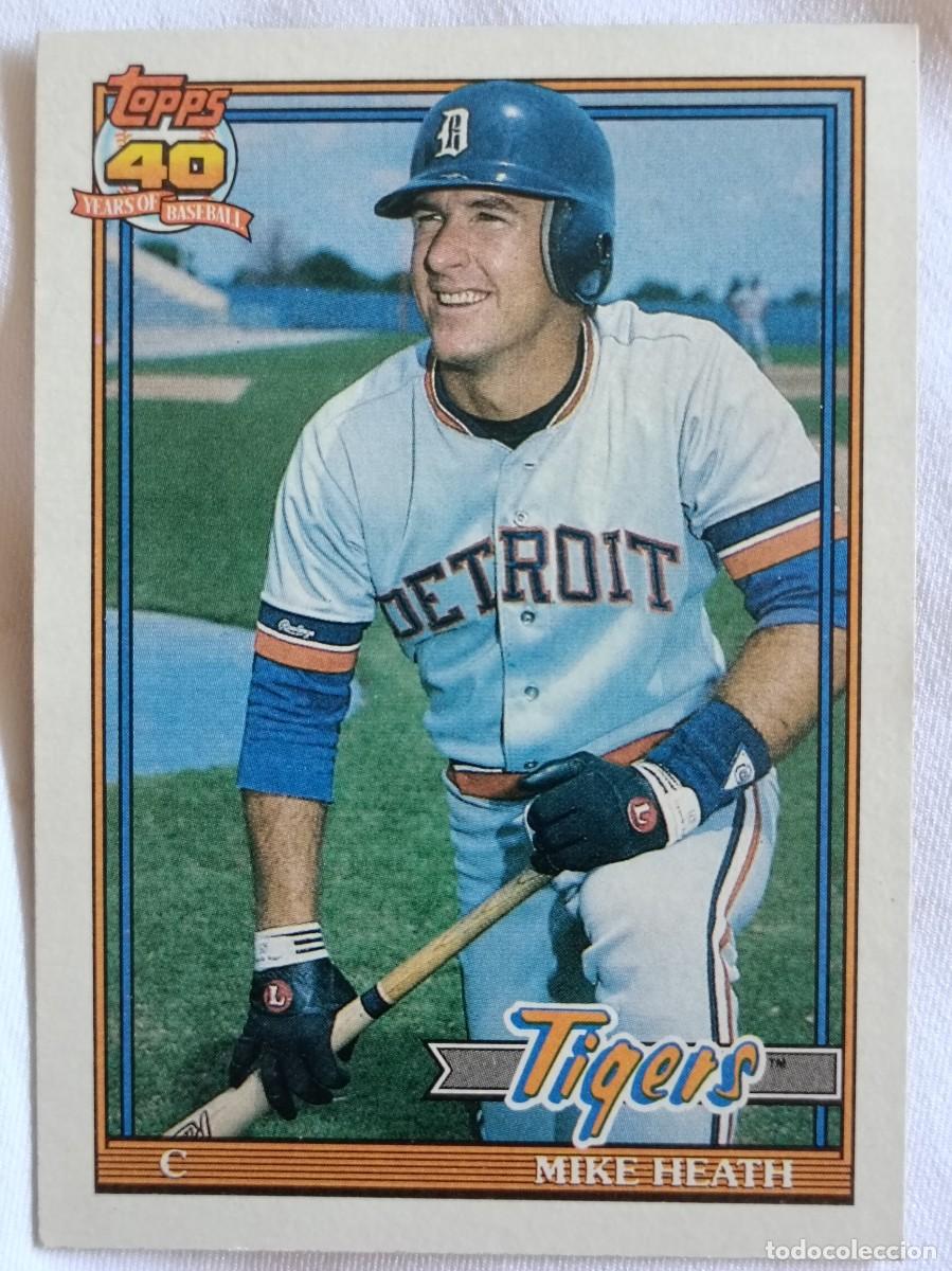 Coleccionismo deportivo: #16 MIKE HEATH (DETROIT TIGERS) BEISBOL MLB 1991 TOPPS