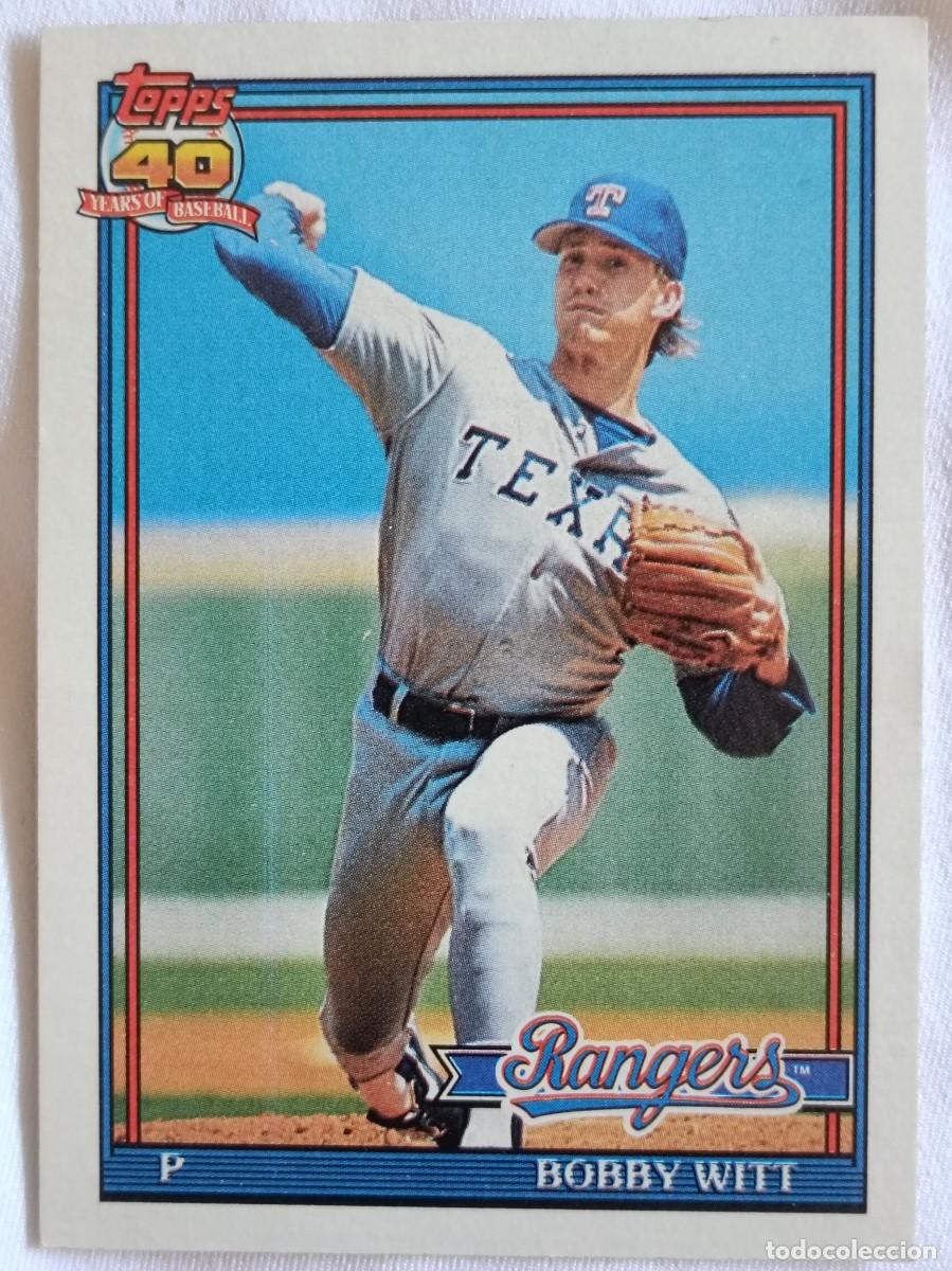 Coleccionismo deportivo: #27 BOBBY WITT (TEXAS RANGERS) BEISBOL MLB 1991 TOPPS