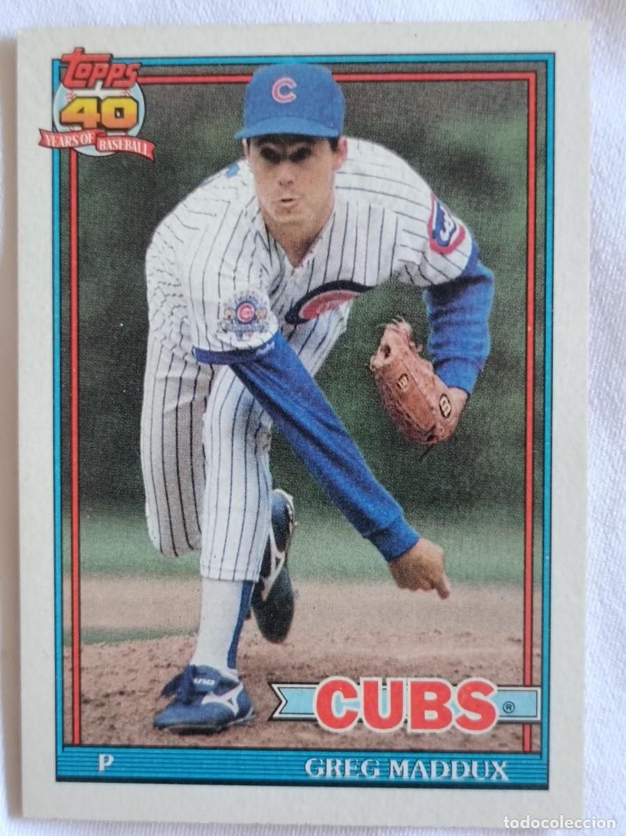 Coleccionismo deportivo: #35 GREG MADDUX (CHICAGO CUBS) BEISBOL MLB 1991 TOPPS