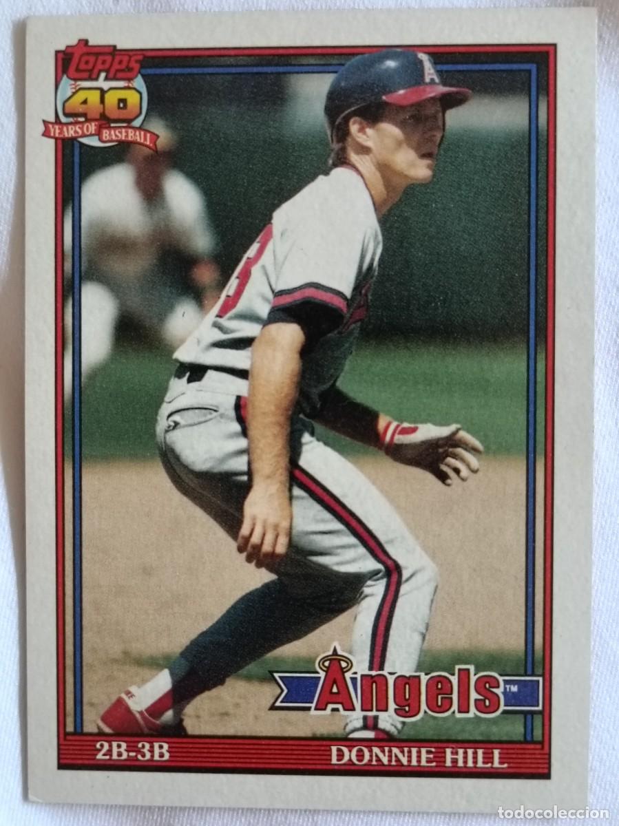 Coleccionismo deportivo: #36 DONNIE HILL (CALIFORNIA ANGELS) BEISBOL MLB 1991 TOPPS