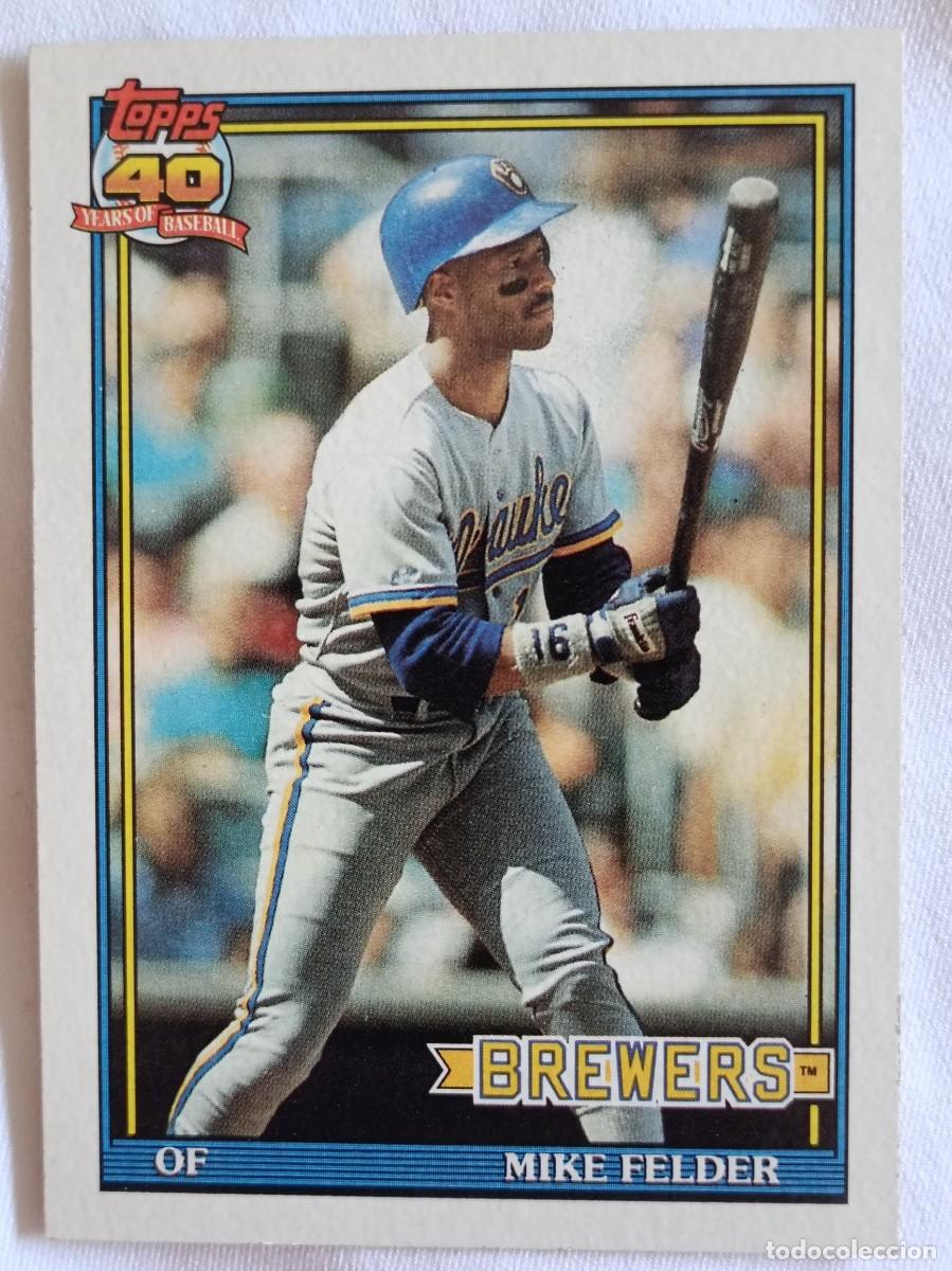 Coleccionismo deportivo: #44 MIKE FELDER (CALIFORNIA ANGELS) BEISBOL MLB 1991 TOPPS