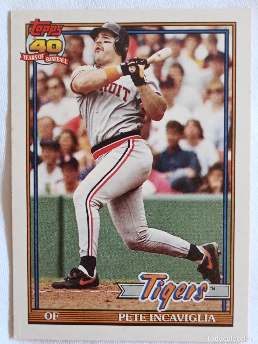 Coleccionismo deportivo: #57T PETE INCAVIGLIA (DETROIT TIGERS) BEISBOL MLB 1991 TOPPS
