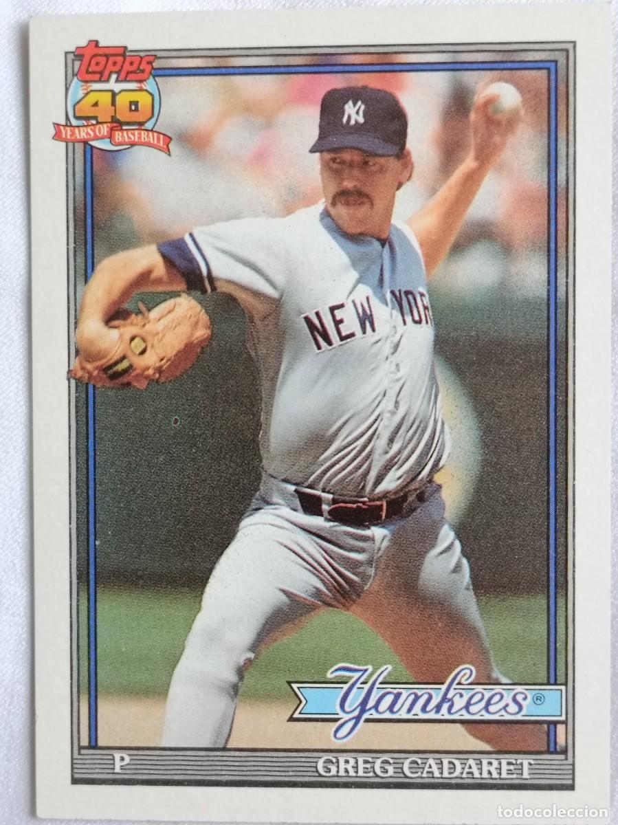 Collezionismo sportivo: #187 GREG CADARET (NEW YORK YANKEES) BEISBOL MLB 1991 TOPPS