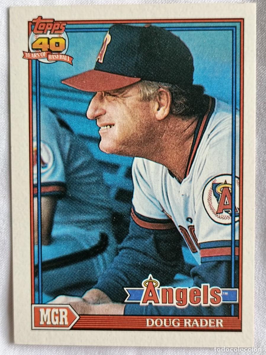Coleccionismo deportivo: #231 DOUG RADER (CALIFORNIA ANGELS) BEISBOL MLB 1991 TOPPS
