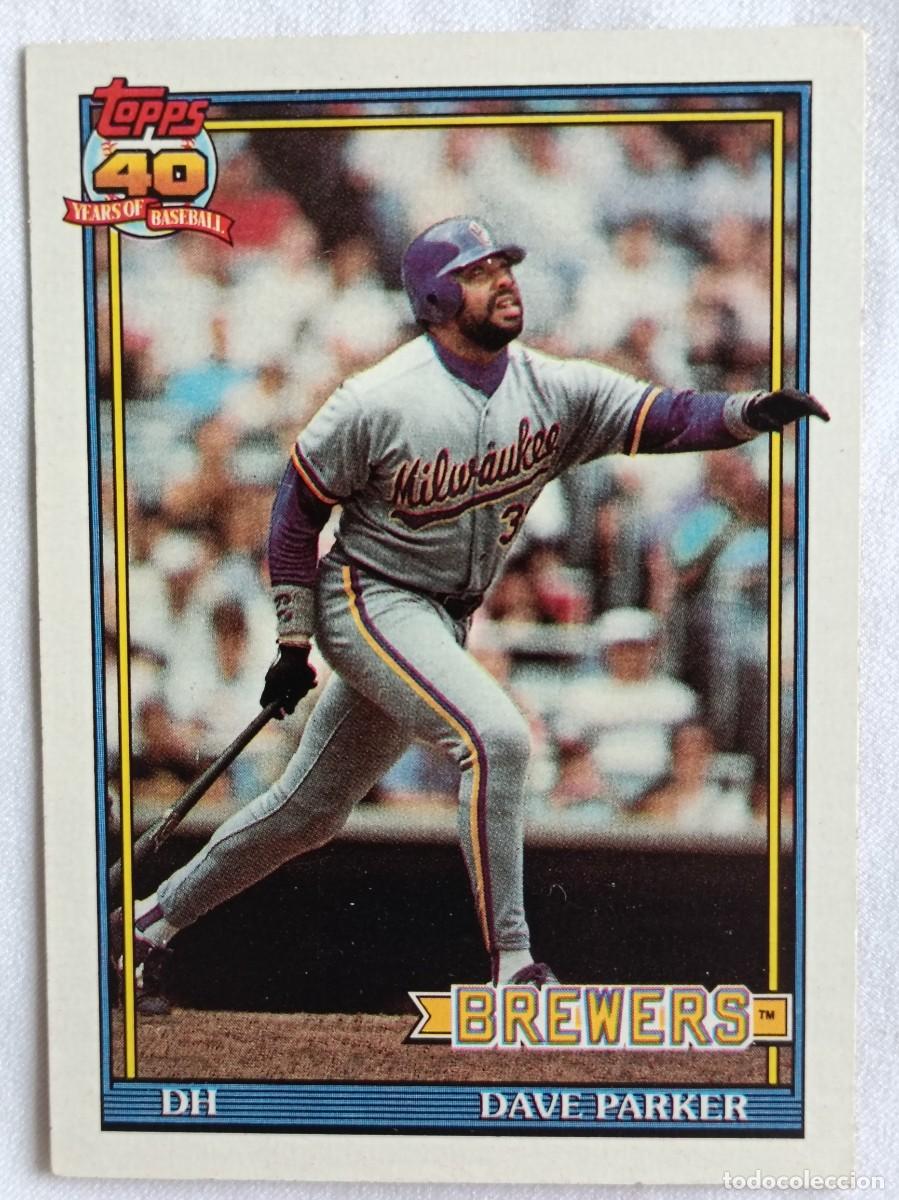 Collezionismo sportivo: #235 DAVE PARKER (MILWAUKEE BREWERS) BEISBOL MLB 1991 TOPPS