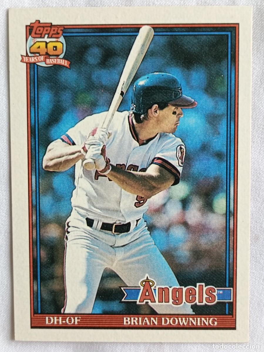 Coleccionismo deportivo: #255 BRIAN DOWNING (CALIFORNIA ANGELS) BEISBOL MLB 1991 TOPPS