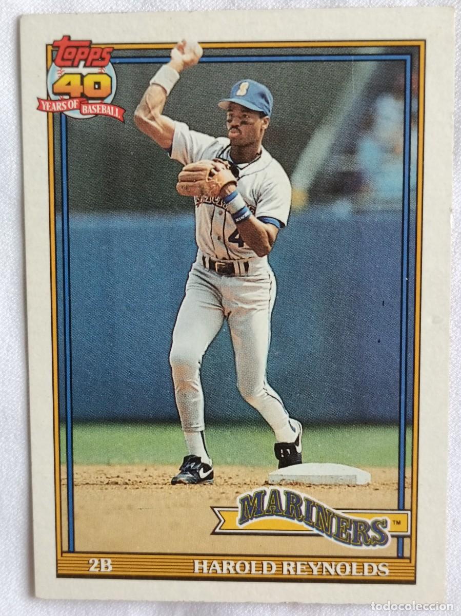 Coleccionismo deportivo: #260 HAROLD REYNOLDS (SEATTLE MARINERS) BEISBOL MLB 1991 TOPPS