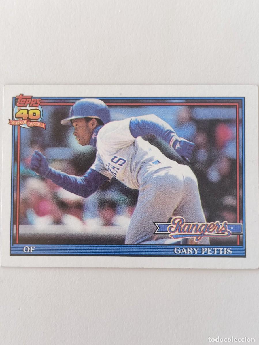Coleccionismo deportivo: #314 GARY PETTIS (TEXAS RANGERS) BEISBOL MLB 1991 TOPPS
