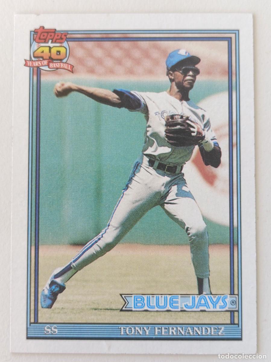 Coleccionismo deportivo: #320 TONY FERNANDEZ (TORONTO BLUE JAYS) BEISBOL MLB 1991 TOPPS